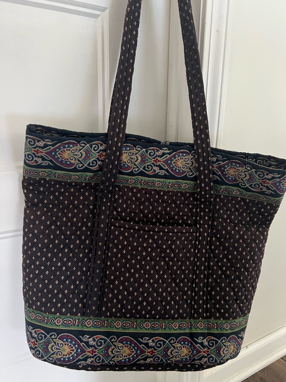 Vintage Vera Bradley (80s), Vera Tote, Monogrammed - Picture 2 of 4